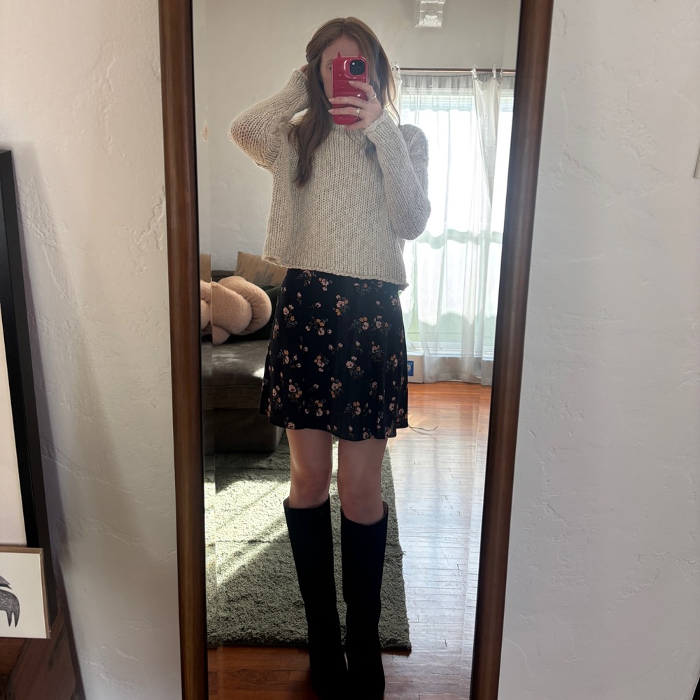 Floral flounce Skirt